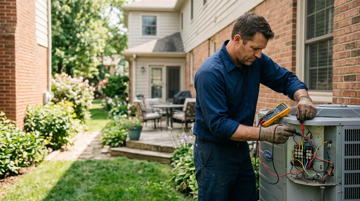 HVAC technician working near Nowata, OK
